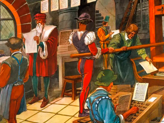 A prensa de Johannes Gutenberg